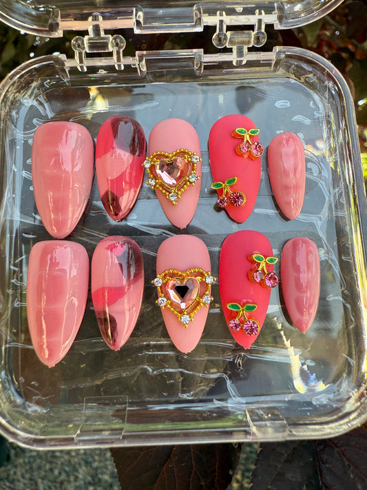 Pretty in pink and cherries !